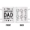 Create A Unique Family Mug With Custom Names And Cartoon Children - Personalized Custom Coffee Mug - DAD030_MG Create A Unique Family Mug With Custom Names And Cartoon Children - Personalized Custom Coffee Mug - DAD030_MG