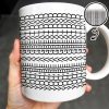 Create A Unique Pattern With Your Message, Geometric Patterns - Personalized Custom Coffee Mug - DAD214_MG Create A Unique Pattern With Your Message, Geometric Patterns - Personalized Custom Coffee Mug - DAD214_MG