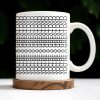 Create A Unique Pattern With Your Message, Geometric Patterns - Personalized Custom Coffee Mug - DAD214_MG Create A Unique Pattern With Your Message, Geometric Patterns - Personalized Custom Coffee Mug - DAD214_MG