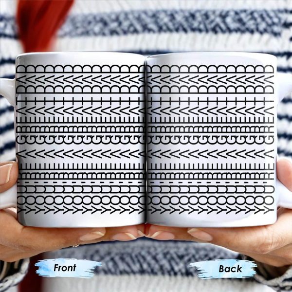 Create A Unique Pattern With Your Message, Geometric Patterns - Personalized Custom Coffee Mug - DAD214_MG Create A Unique Pattern With Your Message, Geometric Patterns - Personalized Custom Coffee Mug - DAD214_MG