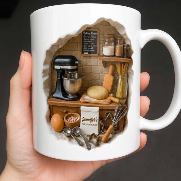 Create Your Own Cozy Baking Corner - Personalized Custom Coffee Mug - COOK026_MG Create Your Own Cozy Baking Corner - Personalized Custom Coffee Mug - COOK026_MG