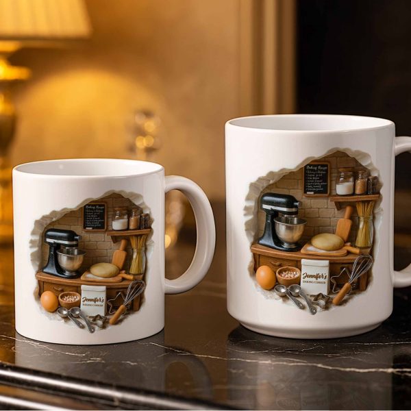 Create Your Own Cozy Baking Corner - Personalized Custom Coffee Mug - COOK026_MG Create Your Own Cozy Baking Corner - Personalized Custom Coffee Mug - COOK026_MG