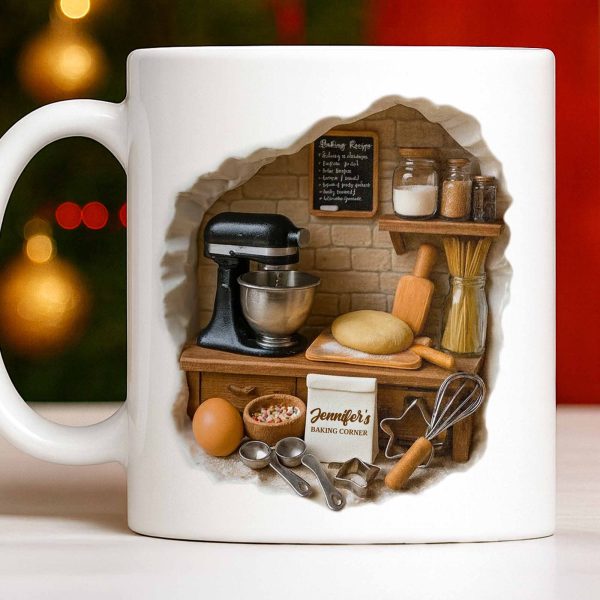 Create Your Own Cozy Baking Corner - Personalized Custom Coffee Mug - COOK026_MG Create Your Own Cozy Baking Corner - Personalized Custom Coffee Mug - COOK026_MG