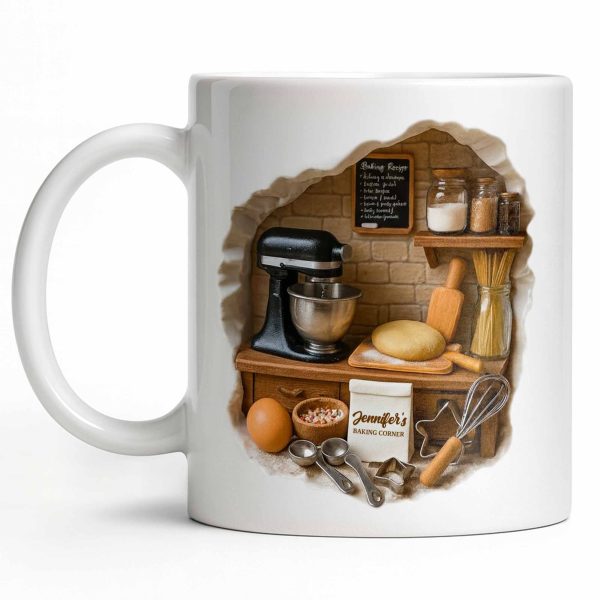 Create Your Own Cozy Baking Corner - Personalized Custom Coffee Mug - COOK026_MG Create Your Own Cozy Baking Corner - Personalized Custom Coffee Mug - COOK026_MG