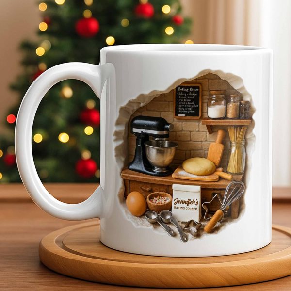 Create Your Own Cozy Baking Corner - Personalized Custom Coffee Mug - COOK026_MG Create Your Own Cozy Baking Corner - Personalized Custom Coffee Mug - COOK026_MG