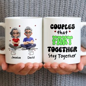 Create Your Personalized Couple Mug With Custom Characters - Personalized Custom Coffee Mug - CPL1033_MG