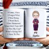 Create Your Special Message With A Personalized Character - Personalized Custom Coffee Mug - FAM303_MG