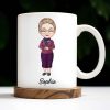 Create Your Special Message With A Personalized Character - Personalized Custom Coffee Mug - FAM303_MG