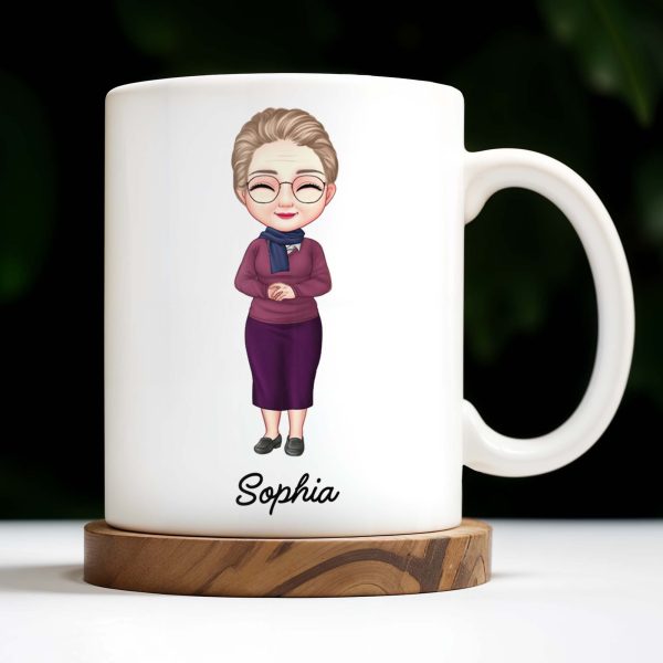 Create Your Special Message With A Personalized Character - Personalized Custom Coffee Mug - FAM303_MG