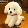 Creative 22cm Realistic Poodle Plush Toy - Handmade Lucky Dog Figure