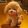Creative 22cm Realistic Poodle Plush Toy - Handmade Lucky Dog Figure