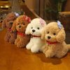 Creative 22cm Realistic Poodle Plush Toy - Handmade Lucky Dog Figure