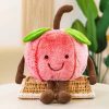 Creative Plush Fruit Toys: Watermelon, Cherry & Apple Dolls for Fun Gifts Creative Plush Fruit Toys: Watermelon, Cherry & Apple Dolls for Fun Gifts