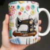 Creative Sewing Machine And Accessories Gift - Personalized Custom Coffee Mug - JBS046_MG Creative Sewing Machine And Accessories Gift - Personalized Custom Coffee Mug - JBS046_MG