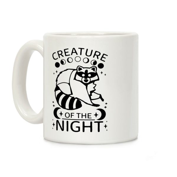 Creature Of The Night Raccoon Coffee Mug Creature Of The Night Raccoon Coffee Mug