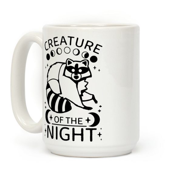 Creature Of The Night Raccoon Coffee Mug Creature Of The Night Raccoon Coffee Mug
