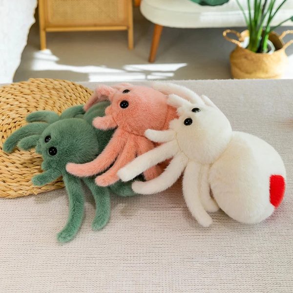 Creepy-Crawly Plush Spider Doll - Adorable Jumping Reptile Toy! Creepy-Crawly Plush Spider Doll - Adorable Jumping Reptile Toy!