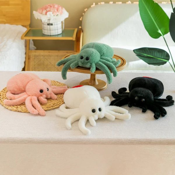 Creepy-Crawly Plush Spider Doll - Adorable Jumping Reptile Toy! Creepy-Crawly Plush Spider Doll - Adorable Jumping Reptile Toy!