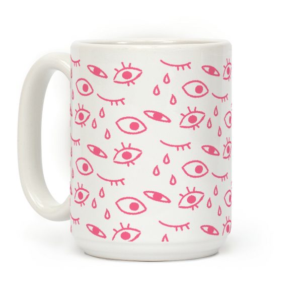 Creepy Eyes (Pink) Coffee Mug Creepy Eyes (Pink) Coffee Mug
