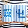 Crossword Best Dad Mom Grandpa Grandma Ever - Personalized White Edge-to-Edge Mug