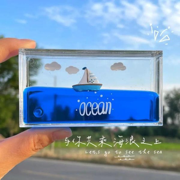 Cruise Ship Decoration Toy Fluid Drift Bottle Titanic Creative Ship Cruise Ship Decoration Toy Fluid Drift Bottle Titanic Creative Ship