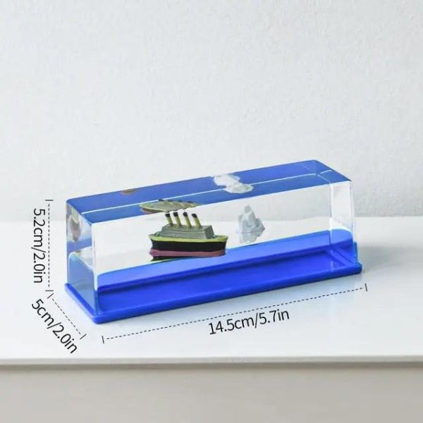 Cruise Ship Decoration Toy Fluid Drift Bottle Titanic Creative Ship Cruise Ship Decoration Toy Fluid Drift Bottle Titanic Creative Ship