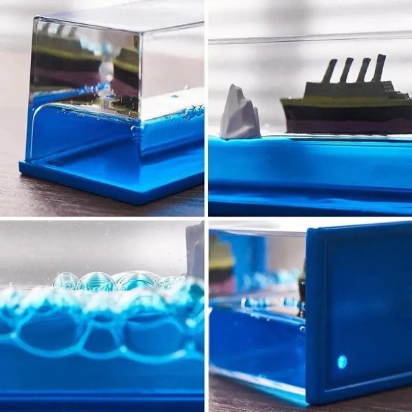 Cruise Ship Decoration Toy Fluid Drift Bottle Titanic Creative Ship Cruise Ship Decoration Toy Fluid Drift Bottle Titanic Creative Ship