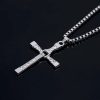 Crystal Cross Pendant Necklace for Men Crystal Cross Pendant Necklace for Men