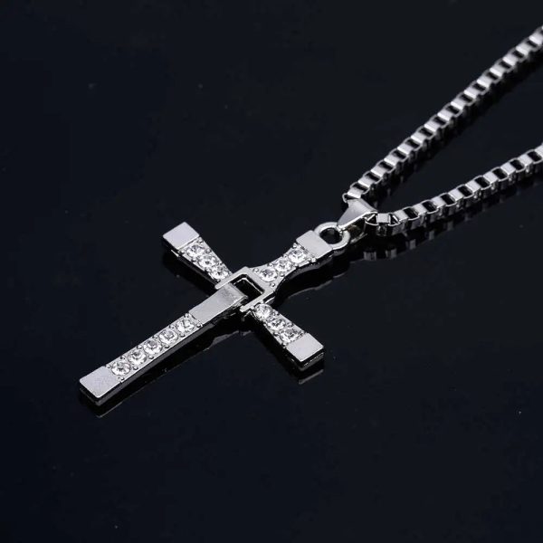Crystal Cross Pendant Necklace for Men Crystal Cross Pendant Necklace for Men