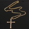 Crystal Cross Pendant Necklace for Men Crystal Cross Pendant Necklace for Men