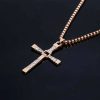 Crystal Cross Pendant Necklace for Men Crystal Cross Pendant Necklace for Men