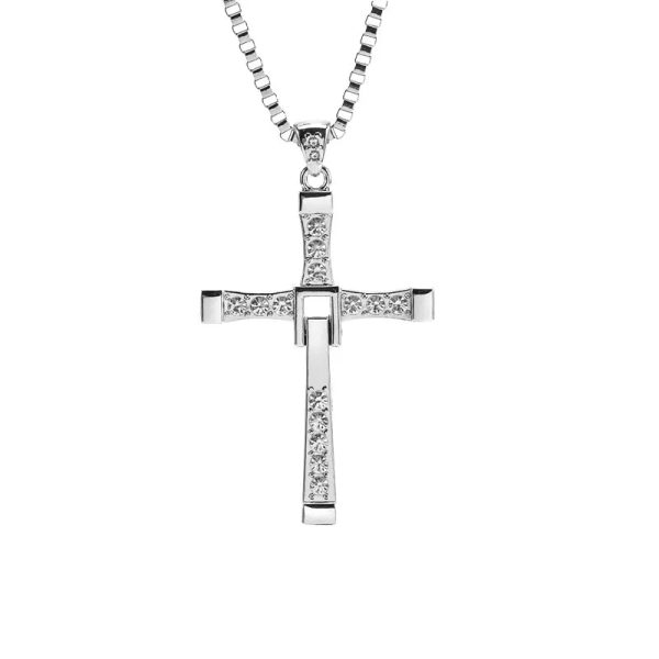 Crystal Cross Pendant Necklace for Men Crystal Cross Pendant Necklace for Men