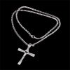 Crystal Cross Pendant Necklace for Men Crystal Cross Pendant Necklace for Men