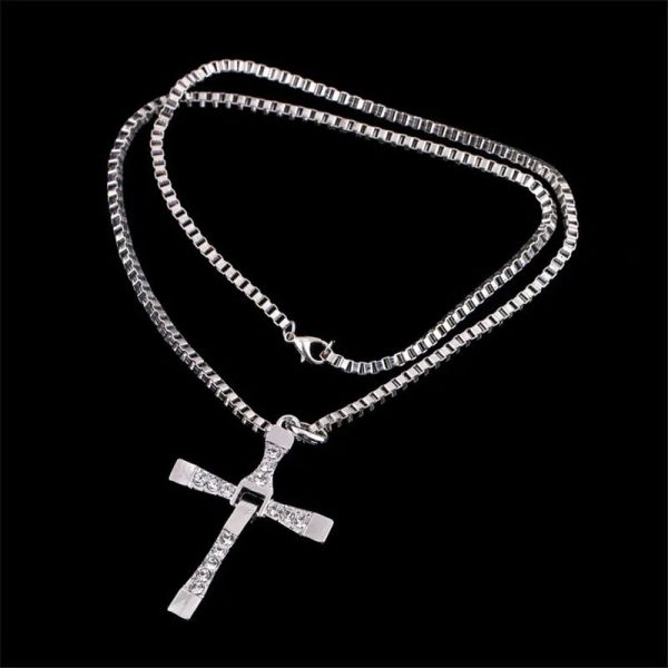 Crystal Cross Pendant Necklace for Men Crystal Cross Pendant Necklace for Men