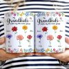 Crystal Effect Birth Flower Grandkids Make Life More Grand - Personalized White Edge-to-Edge Mug Crystal Effect Birth Flower Grandkids Make Life More Grand - Personalized White Edge-to-Edge Mug