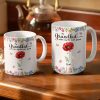 Crystal Effect Birth Flower Grandkids Make Life More Grand - Personalized White Edge-to-Edge Mug Crystal Effect Birth Flower Grandkids Make Life More Grand - Personalized White Edge-to-Edge Mug