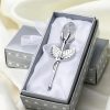 Crystal Glass Artificial Rose Crystal Glass Artificial Rose