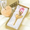 Crystal Glass Artificial Rose Crystal Glass Artificial Rose