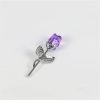 Crystal Glass Artificial Rose Crystal Glass Artificial Rose