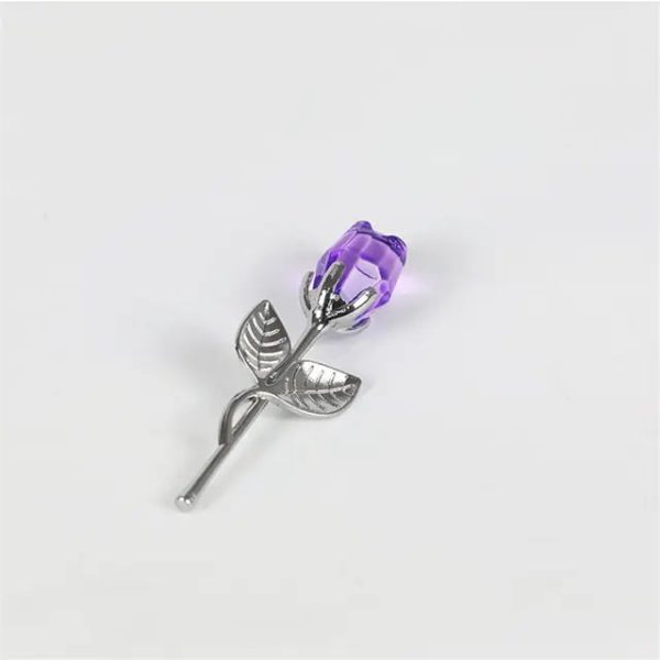 Crystal Glass Artificial Rose Crystal Glass Artificial Rose