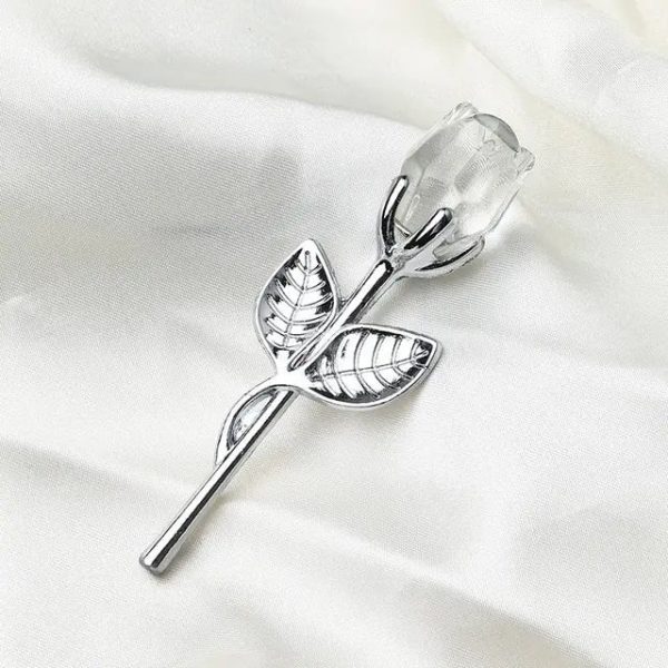 Crystal Glass Artificial Rose Crystal Glass Artificial Rose