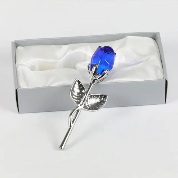 Crystal Glass Artificial Rose Crystal Glass Artificial Rose