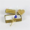 Crystal Glass Artificial Rose Crystal Glass Artificial Rose