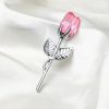 Crystal Glass Artificial Rose Crystal Glass Artificial Rose