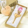 Crystal Glass Artificial Rose Crystal Glass Artificial Rose