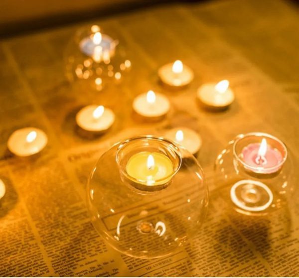 Crystal Glass Candle Holder Crystal Glass Candle Holder
