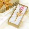 Crystal Glass Rose Figurine for Home and Gift Decor
