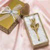 Crystal Glass Rose Figurine for Home and Gift Decor