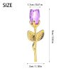 Crystal Rose Gold and Silver Artificial Flower Gift Box Crystal Rose Gold and Silver Artificial Flower Gift Box