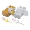 Crystal Rose Gold and Silver Artificial Flower Gift Box Crystal Rose Gold and Silver Artificial Flower Gift Box